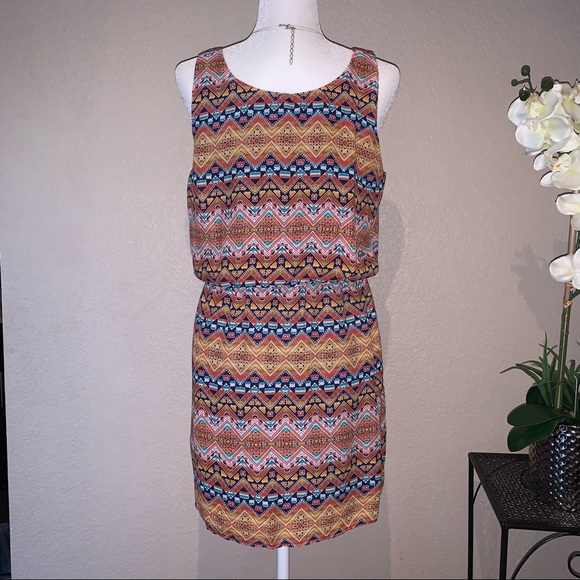 City Triangles multicolor sleeveless dress size M - Picture 2 of 9